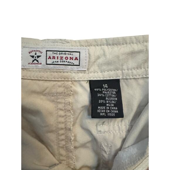 Vintage Y2K Arizona Jeans Embroidered Floral Hummingbird Cargo Pants Size 14 - Picture 8 of 12